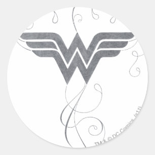 Wonder Woman Beauty Bliss Logo Classic Round Sticker