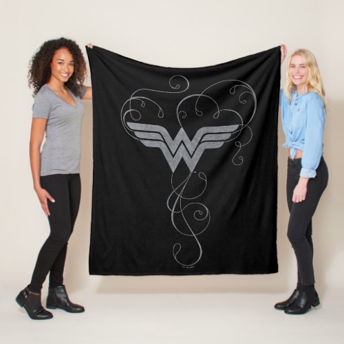 Wonder Woman  Beauty Bliss Logo Fleece Blanket