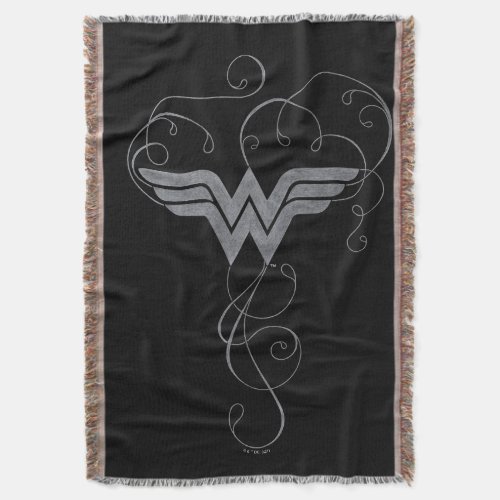 Wonder Woman  Beauty Bliss Logo Throw Blanket