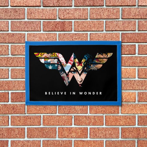 Wonder Woman Believe In Wonder Collage Logo Pennant