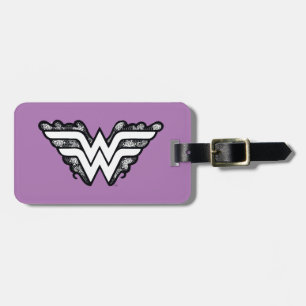 Wonder Woman Black Lace Logo Luggage Tag
