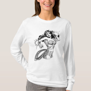 Wonder Woman Black & White Defender T-Shirt
