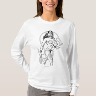 Wonder Woman Black & White Fighter T-Shirt