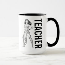 Wonder Woman Black & White Pose Mug