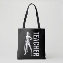 Wonder Woman Black & White Pose Tote Bag