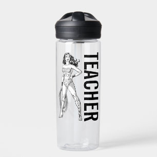 Wonder Woman Black & White Pose Water Bottle