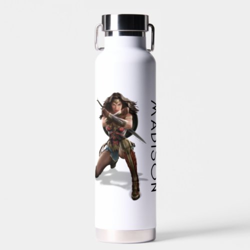 Wonder Woman Blocking  Add Your Name Water Bottle