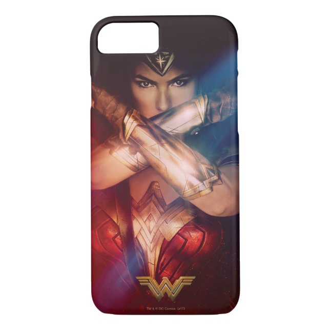 Wonder Woman Blocking With Bracelets Case-Mate iPhone Case (Back)