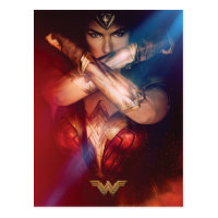 Wonder Woman Blocking With Bracelets Postcard