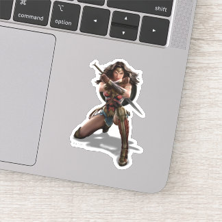 Wonder Woman Blocking With Bracelets Sticker