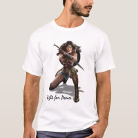 Wonder Woman Blocking With Bracelets T-Shirt