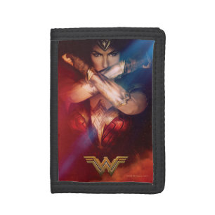 Wonder Woman Blocking With Bracelets Tri-fold Wallet