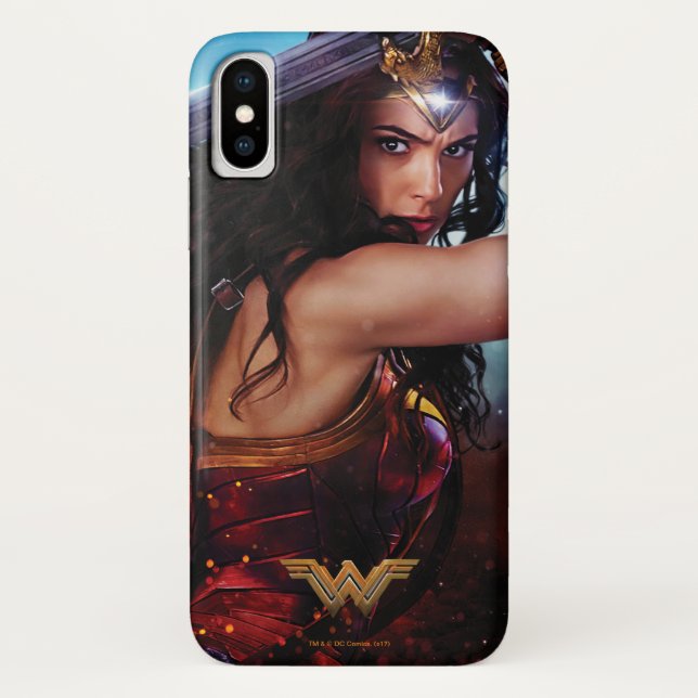 Wonder Woman Blocking With Sword Case-Mate iPhone Case (Back)