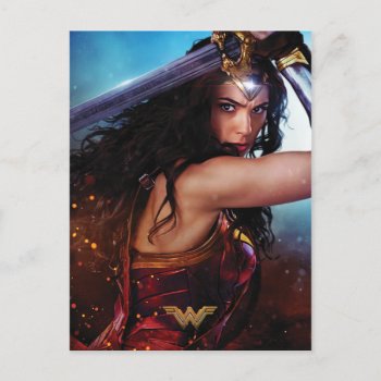 Wonder Woman Blocking With Sword Postcard by wonderwoman at Zazzle