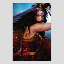 Wonder Woman Blocking With Sword Poster