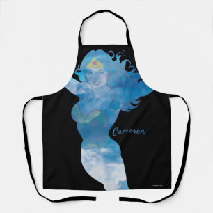 Wonder Woman Blue Sky Silhouette Apron