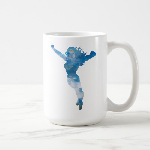 Wonder Woman Blue Sky Silhouette Coffee Mug