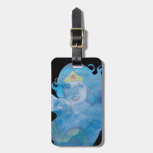 Wonder Woman Blue Sky Silhouette Luggage Tag