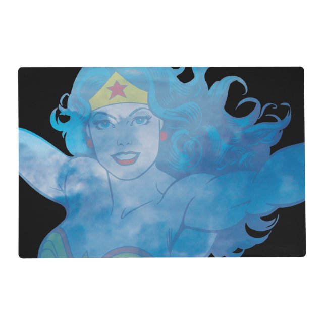 Wonder Woman Blue Sky Silhouette Placemat (Front)