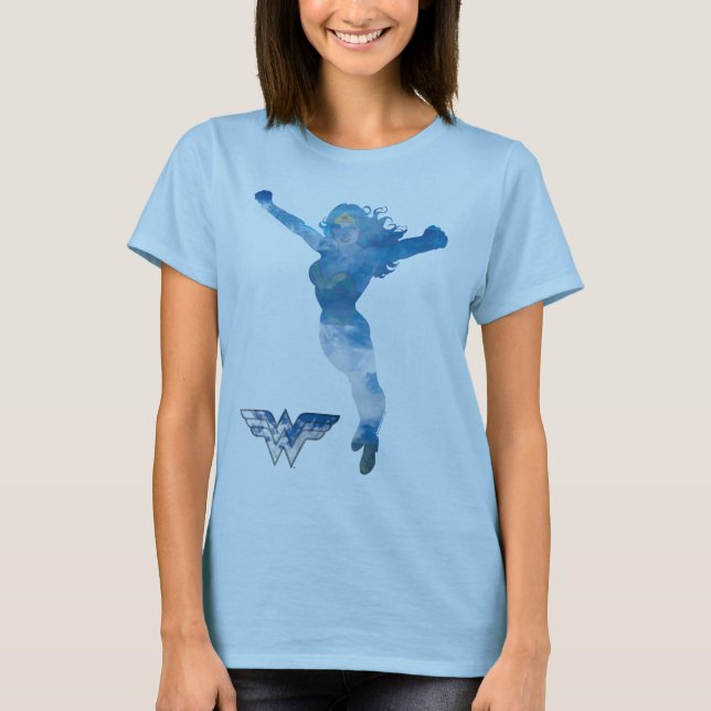 Wonder Woman Blue Sky Silhouette T-Shirt (Front)