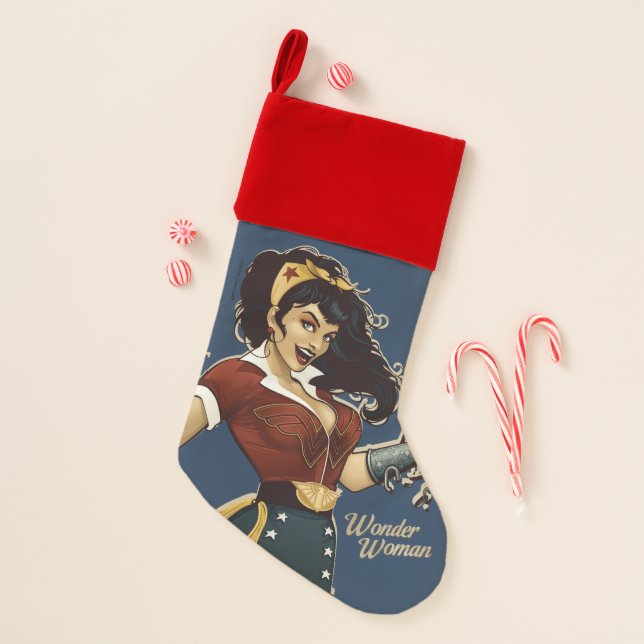 Wonder Woman Bombshell Christmas Stocking (Front)