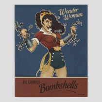 Wonder Woman Bombshell Faux Canvas Print
