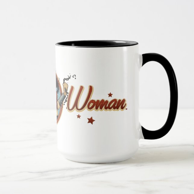 Wonder Woman Bombshell Name Graphic Mug (Right)