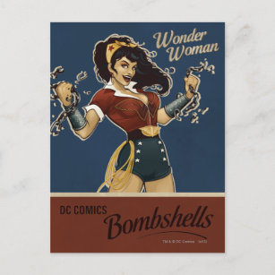 Wonder Woman Bombshell Postcard