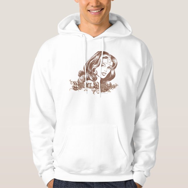 Wonder Woman Brown Hoodie (Front)