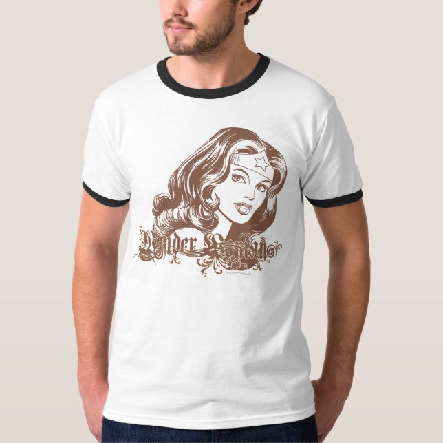Wonder Woman Brown T-Shirt (Front)