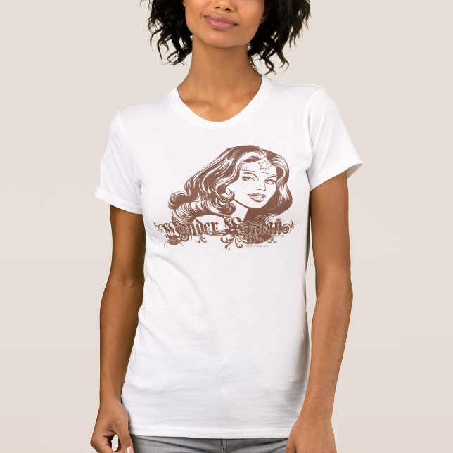 Wonder Woman Brown T-Shirt (Front)