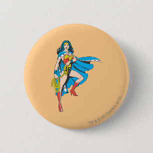 Wonder Woman Cape Pinback Button