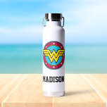 Wonder Woman | Circle | Add Your Name Water Bottle<br><div class="desc">Wonder Woman Logos</div>