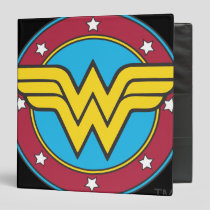 Wonder Woman | Circle & Stars Logo 3 Ring Binder