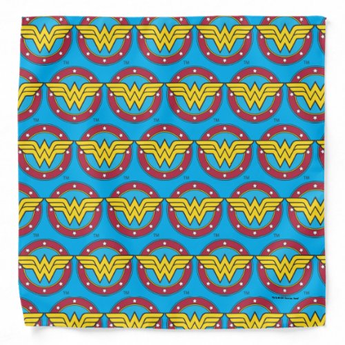 Wonder Woman  Circle  Stars Logo Bandana