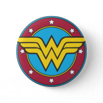 Wonder Woman | Circle & Stars Logo Button
