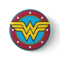 Wonder Woman | Circle & Stars Logo Button