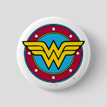 Wonder Woman | Circle & Stars Logo Button