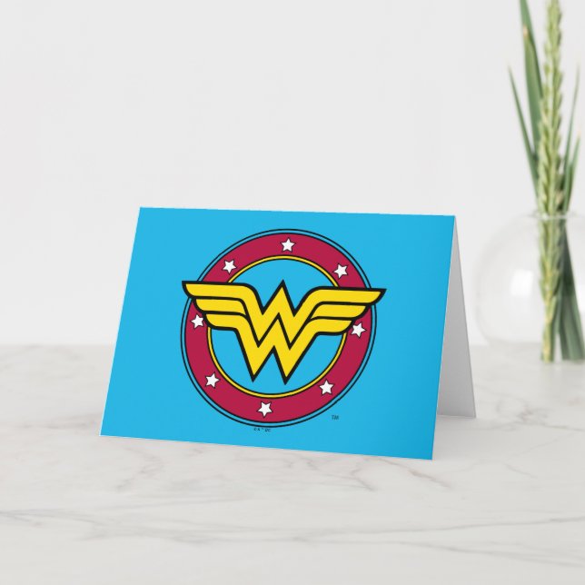Wonder Woman | Circle & Stars Logo Card (Front)