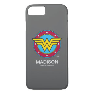 Wonder Woman Circle & Stars Logo iPhone 8/7 Case