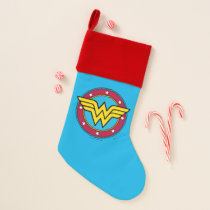 Wonder Woman | Circle & Stars Logo Christmas Stocking