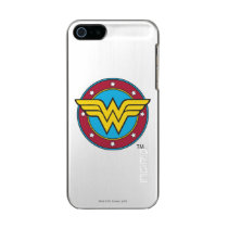 Wonder Woman | Circle & Stars Logo Metallic Phone Case For iPhone SE/5/5s