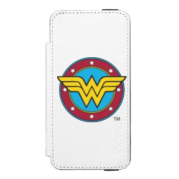 Wonder Woman | Circle & Stars Logo Iphone Se/5/5s Wallet Case by wonderwoman at Zazzle