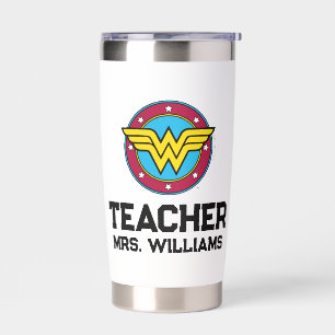 Wonder Woman Circle & Stars Logo Insulated Tumbler