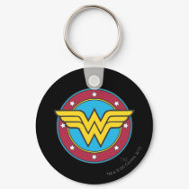 Wonder Woman | Circle & Stars Logo Keychain
