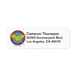 Wonder Woman | Circle & Stars Logo Label