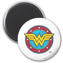 Wonder Woman | Circle & Stars Logo Magnet