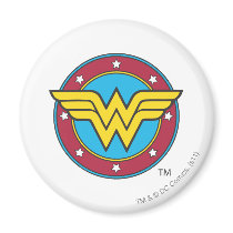 Wonder Woman | Circle & Stars Logo Magnet