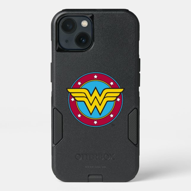 Wonder Woman | Circle & Stars Logo Otterbox iPhone Case (Back)
