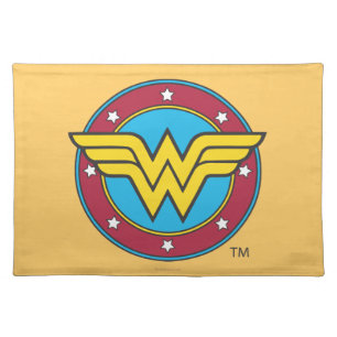 Wonder Woman   Circle & Stars Logo Placemat